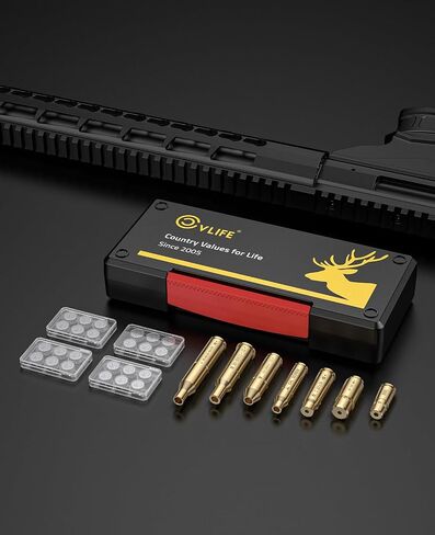 CVLIFE Bore Sight Laser لـ Cal.223/5.56MM/9MM/7.62X39MM/30-30/30-06/.243/308/.45acp عيار لنطاق النحاس مجموعة التجويف للصيد بالبطاريات (نوع غرفة محدد) in Saudi Arabia