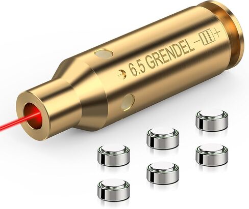 EZshoot 6.5 ليزر تجويف الرؤية بالليزر الأحمر لـ 6.5 سم/6.5Grendel Bore Sighter ليزر Boresighter مع مجموعات من البطاريات in Kuwait