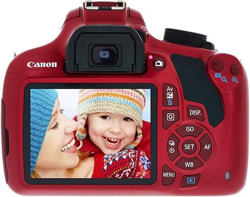 Canon EOS Rebel T6 Digital SLR Camera Kit with EF-S 18-55mm f/3.5-5.6 is II Lens (Limited Edition Red) (Renewed) in Saudi Arabia