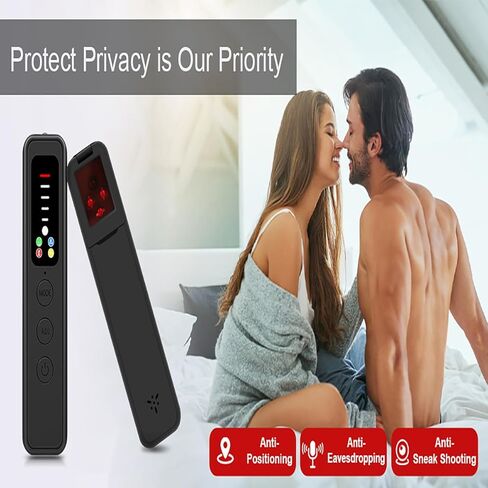 2025 Pro كاشفات الكاميرا الخفية، نظام تحديد المواقع العالمي المضاد للتجسس/كنس الأخطاء، مكتشف الأجهزة المخفية، ماسح ضوئي محمول لإشارة التردد اللاسلكي للسفر والفنادق والمكاتب in Kuwait