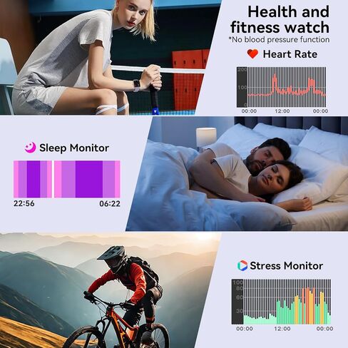 ساعة ذكية للرجال والنساء، شاشة لمس عالية الدقة 1.83 بوصة، مكالمات بلوتوث، مقاومة للماء حتى 5 ATM، أكثر من 130 وضعًا رياضيًا، متتبع الصحة واللياقة البدنية والنوم، مؤقت، ساعة لياقة بدنية لنظام Android/iOS، سوداء in Kuwait