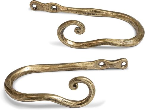 Curtain Holdbacks Hand-Forged Vintage Silver Curtain Tiebacks Wall Mounted, Heavy Duty Metal Curtain Hooks for Drapes for Living Room & Bedroom in Saudi Arabia