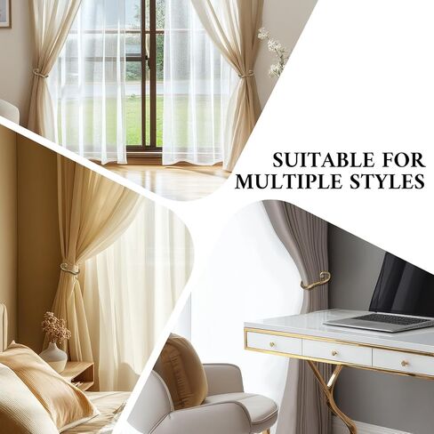 Curtain Holdbacks Hand-Forged Vintage Silver Curtain Tiebacks Wall Mounted, Heavy Duty Metal Curtain Hooks for Drapes for Living Room & Bedroom in Saudi Arabia
