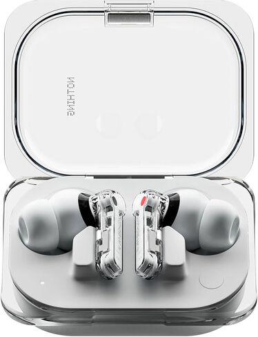 Nothing Ear (a) سماعات أذن لاسلكية، سماعات أذن 45 ديسيبل عازلة للضوضاء، صوت عالي الدقة، معادل متطور، توصيل مزدوج، 6 ميكروفونات، سماعات أذن لاسلكية تعمل بالبلوتوث لمدة 42.5 ساعة، أسود in Kuwait