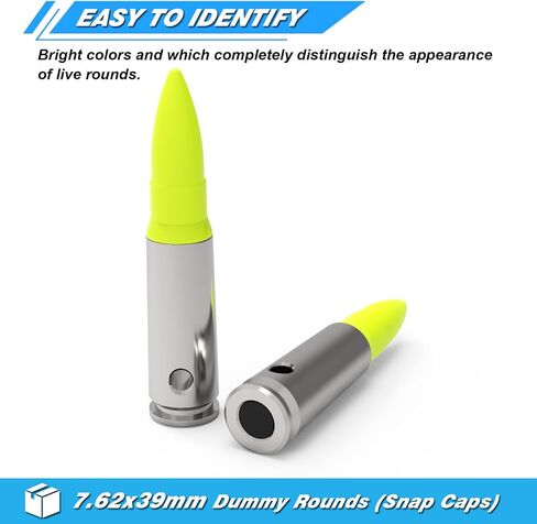 Artemis Snap Caps Training Dummy Rounds Reusable Multiple Styles with Close to Real Weight for Dry Fire Practice Safe Loading Firing Malfunction Clearing Trigger Control in Saudi Arabia