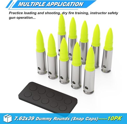 Artemis Snap Caps Training Dummy Rounds Reusable Multiple Styles with Close to Real Weight for Dry Fire Practice Safe Loading Firing Malfunction Clearing Trigger Control in Saudi Arabia