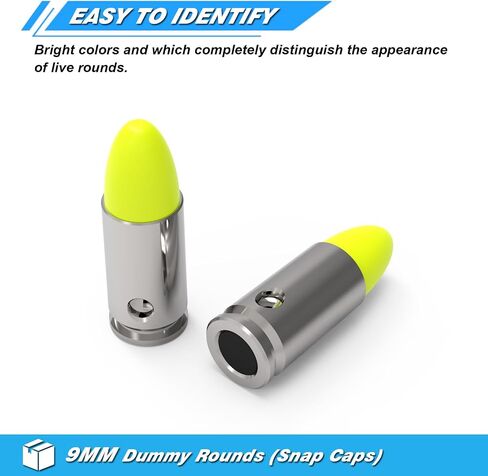 Artemis Snap Caps Training Dummy Rounds Reusable Multiple Styles with Close to Real Weight for Dry Fire Practice Safe Loading Firing Malfunction Clearing Trigger Control in Saudi Arabia