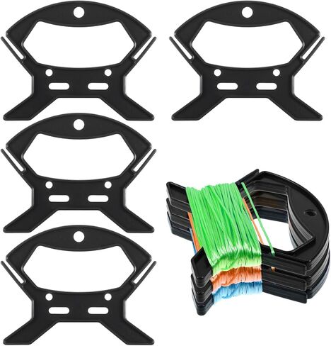 4 قطع من حبال اللفاف، حبل لفاف حبل باراكورد ومنظم الحبل، بكرات كابل خط الصيد تمنع العقد من الارتداد والالتواء لخطوط المرساة، وخطوط الإرساء، وحبال التزلج باللون الأسود in Kuwait