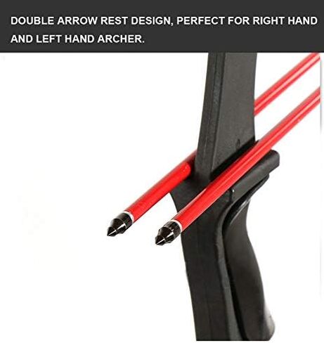 TOPARCHERY Archery 57" Takedown Youth Recurve Bow and Arrow Set Long Bow Kit with 6pcs Fiberglass Arrows for Beginner Teenagers Right Left Hand Black - Draw Weight 20lbs- 40lbs in Kuwait