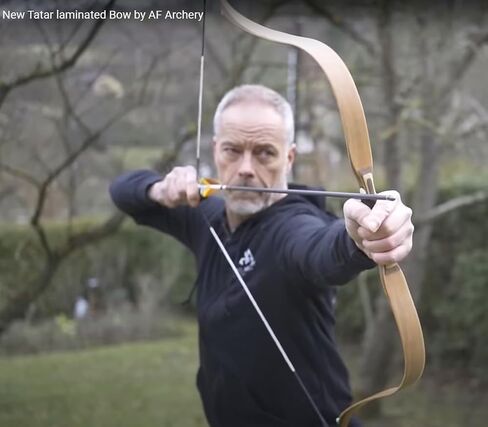 AF Archery 54" Tatar Recurve Bow Traditional Horse Hunting Bow 20-60lbs | Laminated Bamboo Core | Superior Accuracy | Beginner to Advanced | Target Shooting | Mounted Archery in Saudi Arabia
