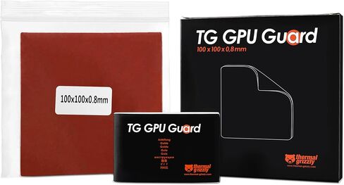 حشية إسفنجية عالمية من Thermal Grizzly TG GPU Guard 100 × 100 × 0.8 مم - حماية عالية من الضغط الرغوي لاستخدام المعدن السائل - مقاومة الغاليوم، وتزيد من متانة LM in Saudi Arabia