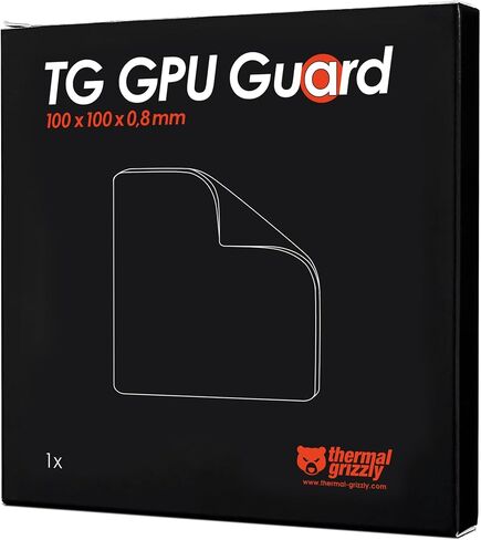 حشية إسفنجية عالمية من Thermal Grizzly TG GPU Guard 100 × 100 × 0.8 مم - حماية عالية من الضغط الرغوي لاستخدام المعدن السائل - مقاومة الغاليوم، وتزيد من متانة LM in Saudi Arabia