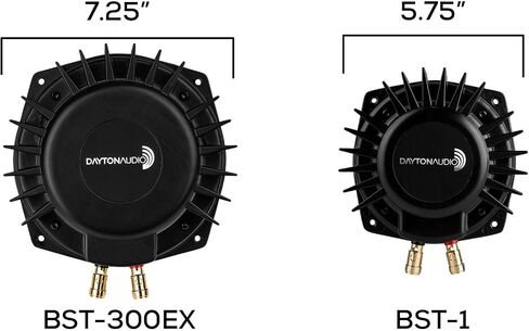 Dayton Audio BST-300EX، 300 واط RMS، شاكر باس اللمس، مقاومة 4 أوم - تحويل أي سطح إلى نظام مكبر صوت - يولد مستويات منخفضة لمضخم الصوت (متجدد) in Saudi Arabia