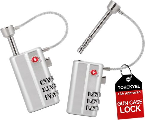Professional Gun Case Lock TSA Approved – Heavy-Duty, Cut-Resistant & Child-Safe Security Padlock for Firearms, Pistols, Rifle Cases, and Travel Luggage in Saudi Arabia
