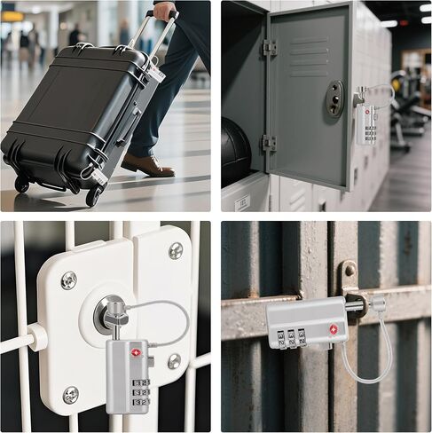 Professional Gun Case Lock TSA Approved – Heavy-Duty, Cut-Resistant & Child-Safe Security Padlock for Firearms, Pistols, Rifle Cases, and Travel Luggage in Saudi Arabia