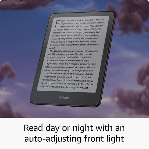 حزمة إصدار Amazon Kindle Paperwhite Signature Edition: تتضمن إصدار Amazon Kindle Paperwhite Signature سعة 32 جيجابايت | التوت المعدني، حقيبة حبال | الكثبان الرملية، حافظة خلفية شفافة | توت العُليق in Saudi Arabia
