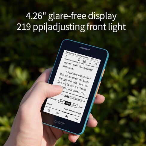 OBOOK5 eReader, 4.26" Glare-Free Display, 32G, Fast Page Turns, Adjusting Front Light, Weeks of Battery Life, Audiobooks in Saudi Arabia