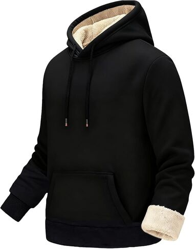 الرجال شيربا هوديي كبير و طويل القامة الرجال كنزة قطيفة من الصوف هوديس سميكة ثقيلة الوزن الشتاء مقنعين البلوز in Kuwait