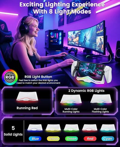 Charging Dock Compatible with PlayStation Portal Remote Player,PS5 Portal Charger Station with Type C Cable & Pin Adapter in Saudi Arabia