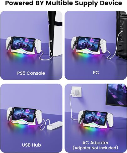 Charging Dock Compatible with PlayStation Portal Remote Player,PS5 Portal Charger Station with Type C Cable & Pin Adapter in Saudi Arabia