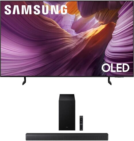 Samsung QN65S85FAFXZA 65 Inch OLED HDR 4K Smart TV with a HW-Q990D 11.1.4ch Soundbar (2025) in Saudi Arabia