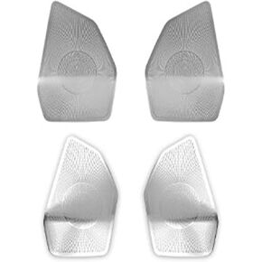 Fit For Kia EV3 2024 2025 Stainless Steel Black Silver Car Door Loudspeakers Mesh Speaker Trim Cover(Silver) in Saudi Arabia