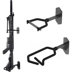 حامل مسدس على الحائط، رف مسدس معدني داخلي، حامل تخزين بندقية قابل للتعديل مع حشوة ناعمة، عرض مسدس عمودي، لـ 12 فتحة in Kuwait