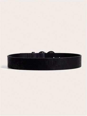 Women's Retro Vintage Metal Buckle Belt Faux Leather Western Cowgirl Waist Belts in Saudi Arabia