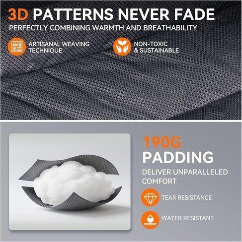 Heated Double Camping Chair, Heated Camping Chair with 3 Adjustable Temperatures and 4 Heating Zones,Portable Heated Chairs Outdoor Sports Support 650lbs（Battery Not Included） in Kuwait