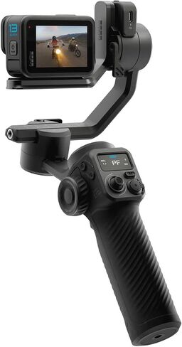GoPro Fluid Pro AI 3-Axis Gimbal Stabilizer لكاميرات GoPro والهواتف الذكية، وتتبع الموضوع، والإضاءة، والتحكم في الكاميرا اللاسلكية، محمول، مدونات فيديو، دوران 360 درجة، شحن الجهاز in Saudi Arabia