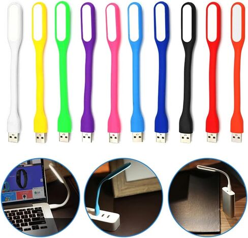 2 حزمة ضوء USB صغير للوحة المفاتيح - ضوء LED للكمبيوتر المحمول، مصباح USB مرن للكمبيوتر المحمول، مصباح قراءة قابل للتعديل، مصدر إضاءة LED منزلي محمول، أخضر in Saudi Arabia