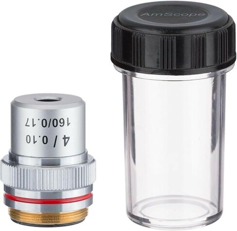 AmScope A60X 60X Achromatic Microscope Objective, Grey in Saudi Arabia