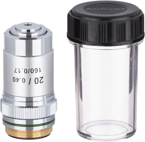 AmScope A60X 60X Achromatic Microscope Objective, Grey in Saudi Arabia