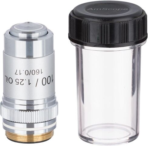 AmScope A60X 60X Achromatic Microscope Objective, Grey in Saudi Arabia