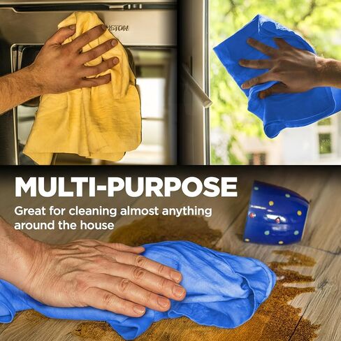 Premium Chamois Cloth for Car - 2pk +1 Free Shammy Towel for Car - 26"x17" - Super Absorbent Reusable Car Shammy Towel - Scratch-Free in Saudi Arabia