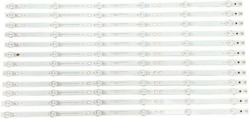 شريط إضاءة خلفي LED مناسب لـ RCA RTU6549-C RNSMU6536 RNSMU6540 HRS_SQY65D3_6X12 AE0110516 AE0110486 AE0110489 AE0110618 (مجموعة 12 قطعة لتلفزيون واحد) in Kuwait