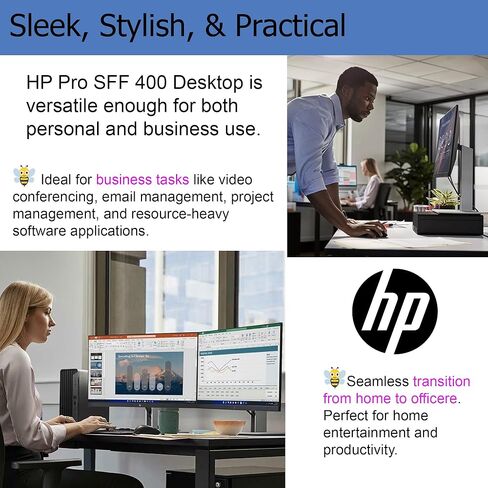 HP Slim Desktop, Intel Celeron J4025 Processor, 16GB RAM, 1TB SSD, HDMI, RJ-45, VGA, Wi-Fi, Bluetooth, Wired KB&Mouse, Windows 11 Home, Black in Saudi Arabia