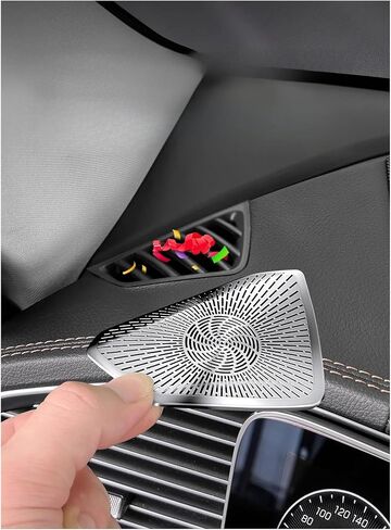Fit For Mercedes-Benz W167 GLE X167 GLS C292 Interior Instrument Panel Air Conditioner Outlet Cover Speaker(Black) in Saudi Arabia