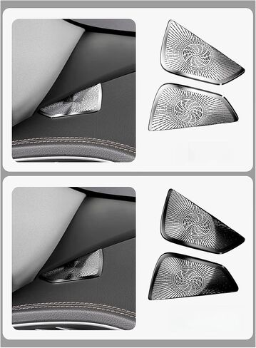 Fit For Mercedes-Benz W167 GLE X167 GLS C292 Interior Instrument Panel Air Conditioner Outlet Cover Speaker(Black) in Saudi Arabia