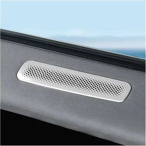 Vtear Styling Car Door Speaker Horn Cover Proof Sticker Front Rear Panel Interior Modification Fit For Chery Tiggo 9 2024 2025(Silver) in Saudi Arabia