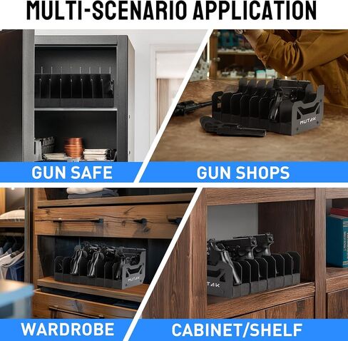 Soft Foam Pistol Rack for Gun Safe, Gun Cabinet, Durable Handgun Stand Organizer Accessories with Gun Slots, Compatible with Size Firearm, Revolver Pistols Holder in Saudi Arabia