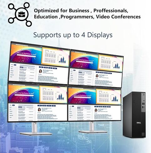 Dell Pro Slim(Next-gen Optiplex 7020 SFF) Intel 14-Core i5-14500, 16GB DDR5 RAM, 512GB SSD, RJ-45, DP Port, HDMI, Wired KB & Mouse, W11P, 3YR WTY, Business Desktop in Kuwait