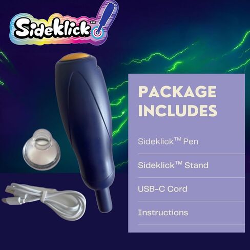 جهاز النقر التلقائي SIDEKLICK للاعبين المحمول - Turbo 1200 نقرة/الدقيقة، وضع مزدوج (سريع أو معلق)، عمر بطارية طويل، حامل ألعاب بدون استخدام اليدين - يعمل مع ألعاب Clicker والمزيد in Saudi Arabia