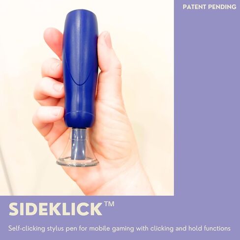 جهاز النقر التلقائي SIDEKLICK للاعبين المحمول - Turbo 1200 نقرة/الدقيقة، وضع مزدوج (سريع أو معلق)، عمر بطارية طويل، حامل ألعاب بدون استخدام اليدين - يعمل مع ألعاب Clicker والمزيد in Saudi Arabia