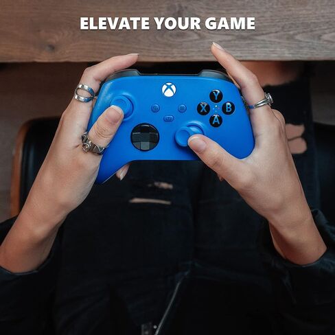 وحدة تحكم Xbox اللاسلكية - Shock Blue - Bluetooth - USB - Xbox Series X، S، One، PC، Android، iOS، Tablet - 19 زرًا - ضمان 90 يومًا in Kuwait