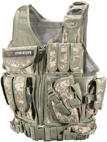 vAv YAKEDA Tactical Vest Outdoor Breathable CS Game Airsoft Vest Adjustable for Adults in Kuwait