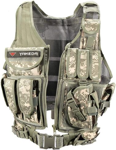 vAv YAKEDA Tactical Vest Outdoor Breathable CS Game Airsoft Vest Adjustable for Adults in Kuwait