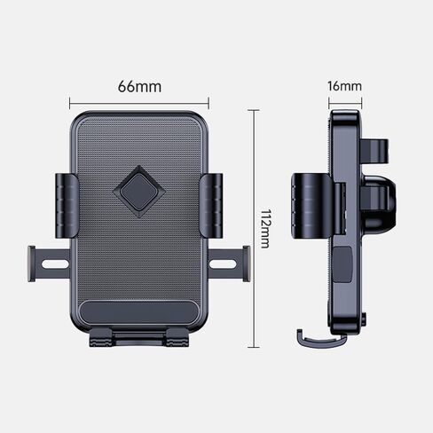 Motorcycle Phone Mount, 360 Degree Rotation Bike Phone Mount, Dirt Scooter Mini Bike Accessories, with Soft Cushion & Adjustable Clip Compatible with 4.7''-6.8'' Phone in Saudi Arabia