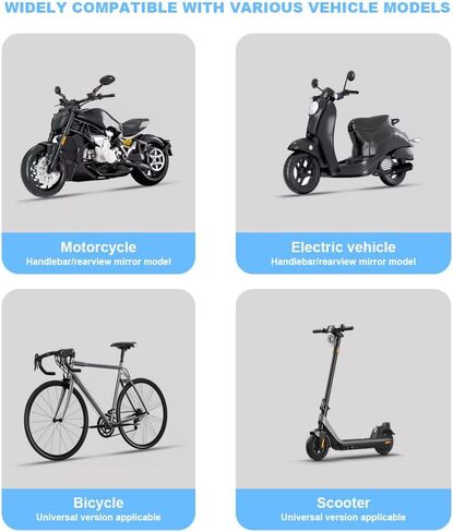 Motorcycle Phone Mount, 360 Degree Rotation Bike Phone Mount, Dirt Scooter Mini Bike Accessories, with Soft Cushion & Adjustable Clip Compatible with 4.7''-6.8'' Phone in Saudi Arabia