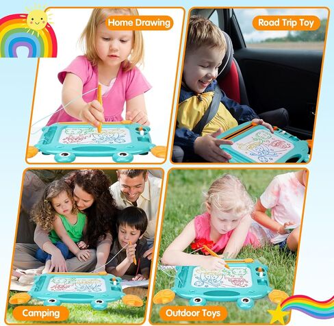 Toddler Toys for 1 2 3 Year Old Boys Girls,Magnetic Drawing Doodle Board for Toddler 1-3,Learning Educational Baby Kids Toys for Boys and Girls 18 Months,Toddler Boy Girl Toys Christmas Birthday Gifts in Kuwait